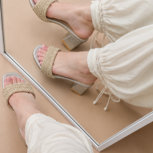pearl charm flats